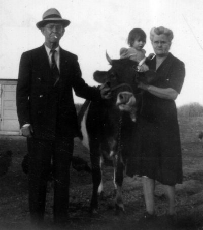 William Newton Jenkins with Celesta and grandchild